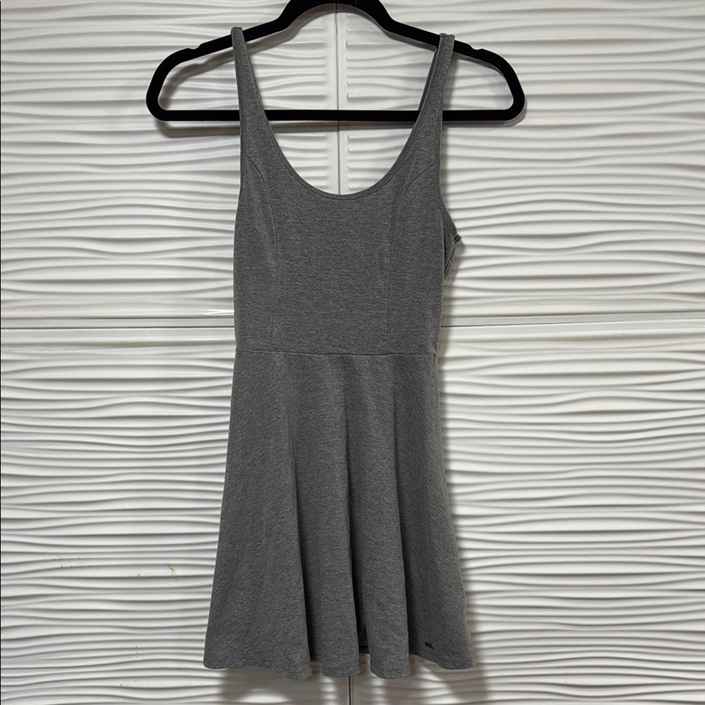 Elegant Gray Sleeveless Dress